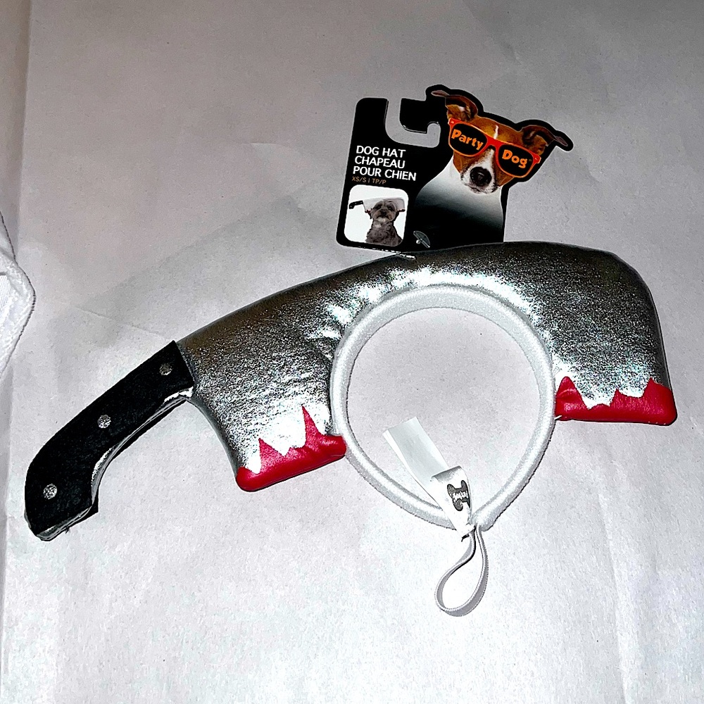 ⭐️NWT Dog/ Cat Halloween Knife Butcher’s Hat XS/S - Picture 2 of 8